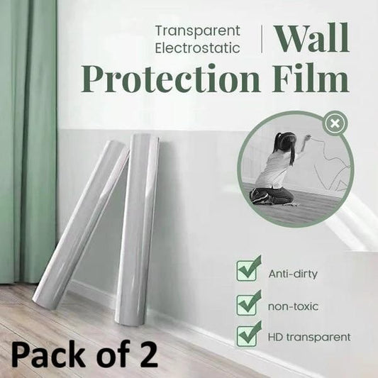 Clear Wall Sticker Roll (Buy 1 Get 1 Free – 2 pcs) - Wall Shield, Scratch Resistant, Peel and Stick