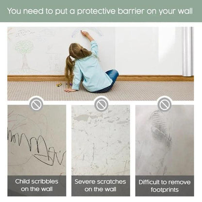 Clear Wall Sticker Roll (Buy 1 Get 1 Free – 2 pcs) - Wall Shield, Scratch Resistant, Peel and Stick